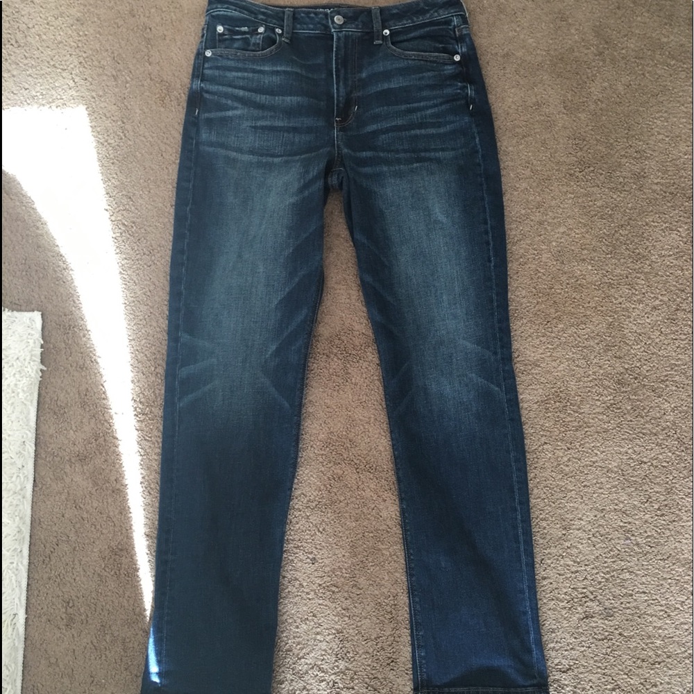 Straight high waisted jeans